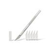 YFFSFDC Paper Carving Knife, Fine Craft Cutter, Design Knife (with Cap + 5 Replacement Blades), High-Hardness Replacement Blades, Art Supplies, Design