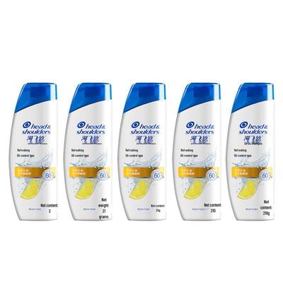Head & Shoulders Anti-Dandruff Refreshing Oil Control Shampoo, 5 X 200g Pack