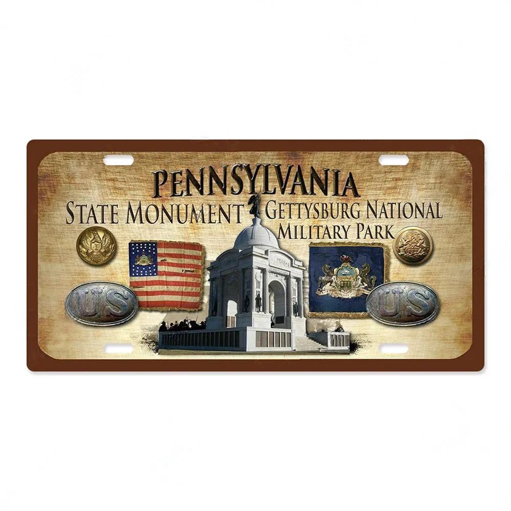 The War Licenses Posters Plate Plaque Metal Vintage Tin Signs Room Wall Decor Art Decoration Poster for Bar Home