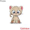 Cartoon Cat/Unicorn Patch Iron On Transfer For Clothing Cute Animal Thermal Transfer For Clothes Thermo Sticker On Clothes Decor