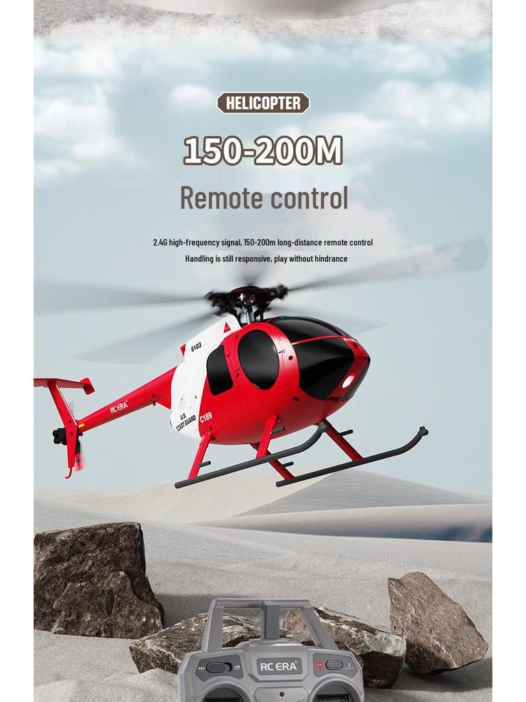 Kubi Bingke C189 Optical Flow Remote Control MD500 Military Helicopter Toy