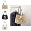Large Capacity Casual Tote Bag For Women With Cute Bear Design Ideal For Everyday Use