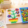 Kids Peg Puzzle Board Toy - 296 Large Building with Pegboard and Pattern Cards, Preschool Educational Learning Toy for Toddlers