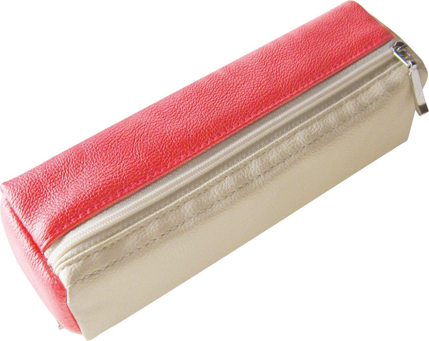 

Sailor Fountain Pen Desk Deli 002 Pen Synthetic Leather Case, 37-1502-231, Pink/White