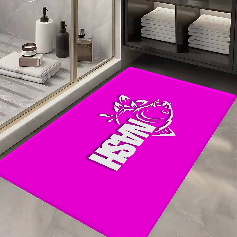 Nash Fishing Logo Hallway Carpet Washable Non-Slip Living Room Sofa Chairs Area Mat Kitchen Doormat Area Rug