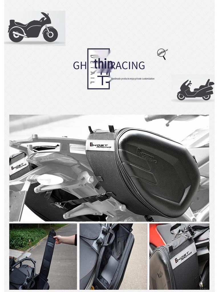Motorcycle Double-Sided Saddle & Helmet Bags - Multifunctional Travel Riding Bags