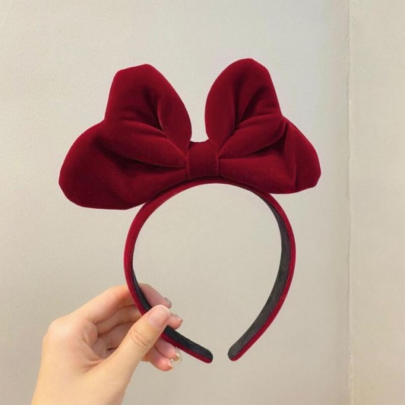 Ribbon Headband Hairband Party Home Red Red
