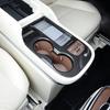 Carbon Fiber Wood Grain Style Central Gear Box Shift Panel Console Cover Trim For Hyundai IONIQ 9 Accessories LHD