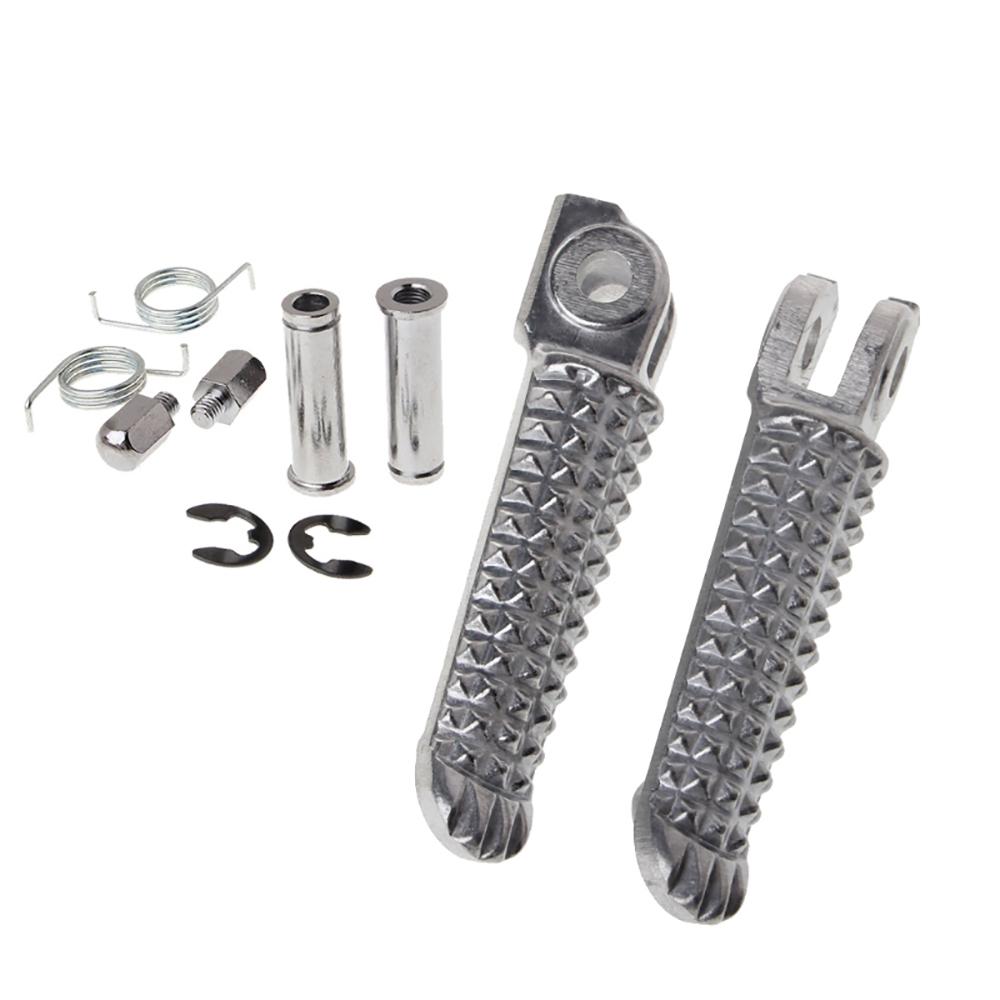 Pair Front Footrest Footpeg Pegs For Yamaha YZF R1 98-14/ R6 99-12 / R6S 03-08
