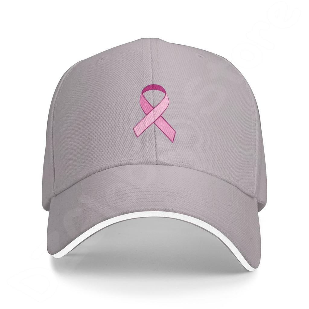 Boné de beisebol com suporte de fita rosa para câncer de mama feminino casual chapéu de proteção solar unissex ajustável boné de caminhoneiro dropshipping