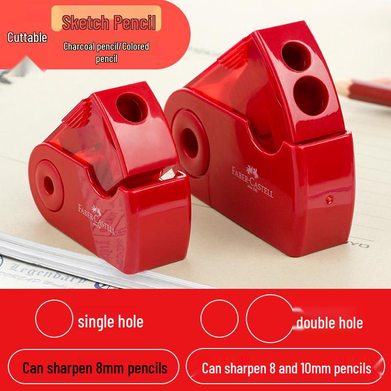 Faber-Castell Double & Single Hole Pencil Sharpener for Students and Artists