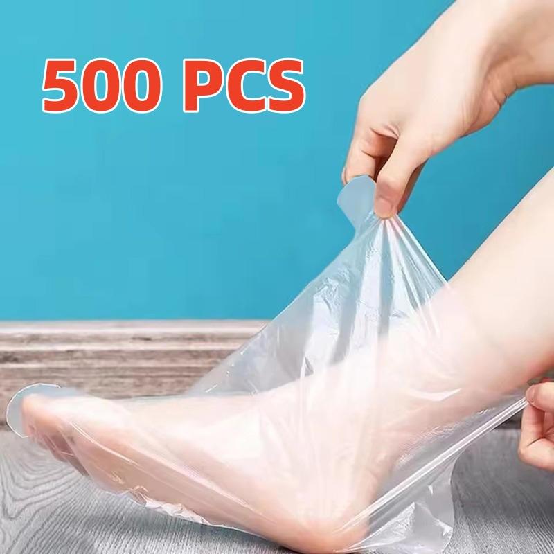 100-500 Pièces Masque de Pied Jetable Transparent Imperméable