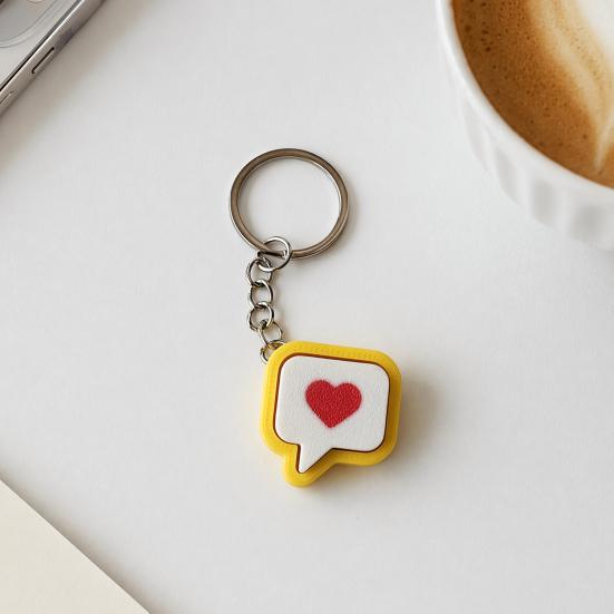 3D Printed Heart Clicker Keychain Pocket Size Fidget Finger Clicker Anxiety Stress Relief