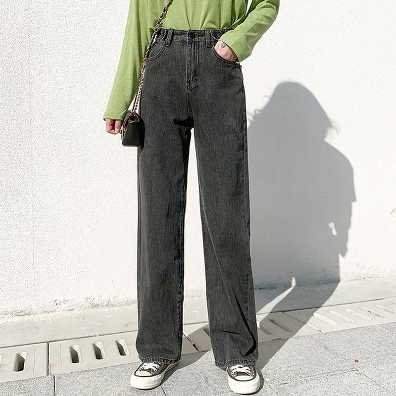 Women's Casual Loose Jeans New All Match High Waist Street Clothing Fashion Wide Leg Trousers for Woman