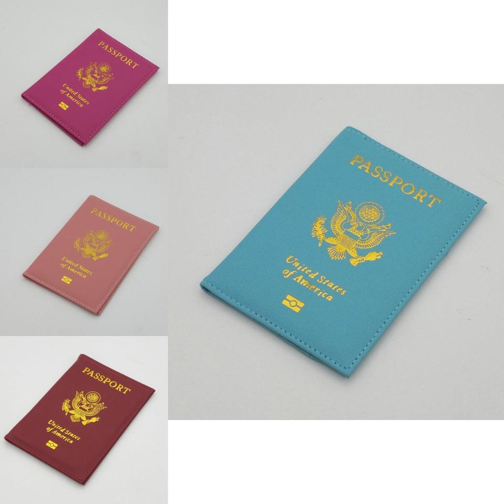 Vibrant Candy Color Passport Travel Organizer Holder Card Case Protector American Cover