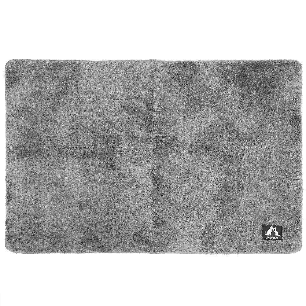 Soft Door Mat Anti Slip Absorbent Floor Rug Bedside Carpet Mat for Home Bathroom Bedroom(Gray 80x120cm)