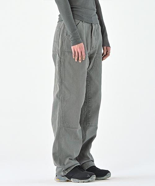 ERRORS EXCEPTED Dp663Gr Double Knee Carpenter Pants (Grey)