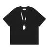Digital Print MM6 Cotton T-Shirt Men Women Short Sleeve Casual Top 230g