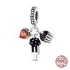 100% Copper Fashion Coffee Donut Strawberry Afternoon Tea Charms Bead Fit Pandachoriginal Bracelet Diy Jewelry