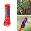 4pack Durability Reflective Tent Cords Reinforced Windproof Rope with Buckles for Enhances Night Safety