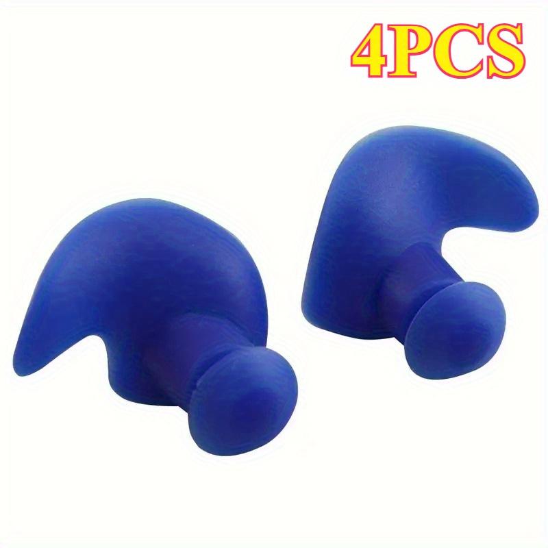4PCS Soft Silicone Waterproof Earplugs - Comfortable Noise Reduction Earplugs for Swimming & Sleeping
