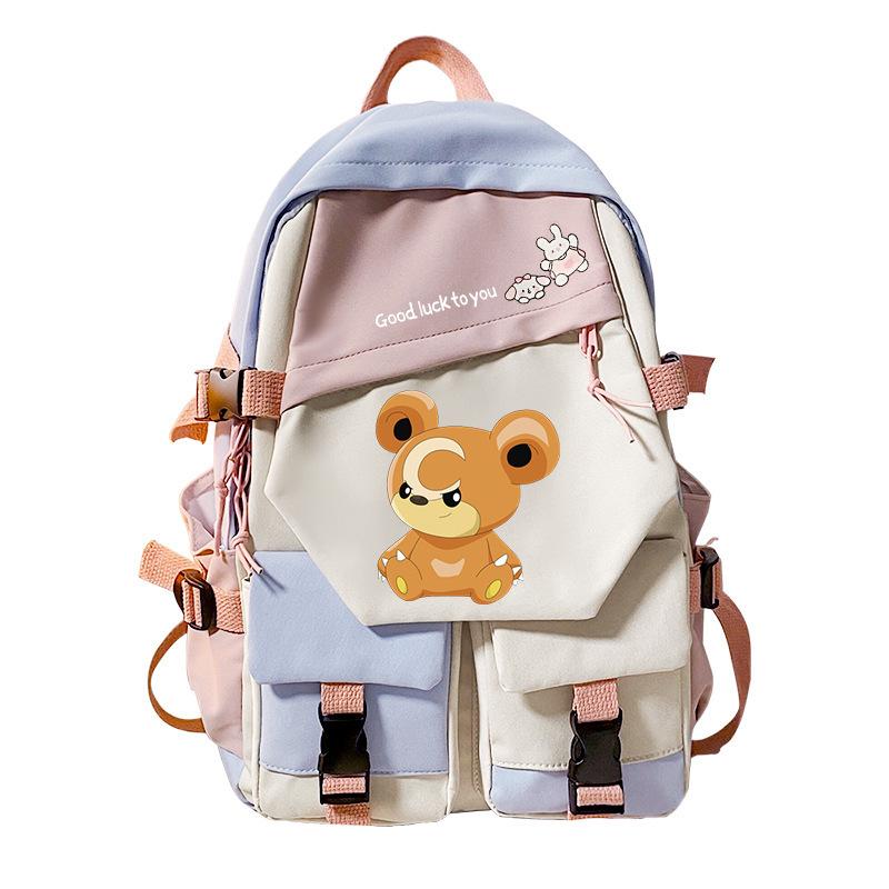 Pokemon Elf Peripheral Printed Casual Backpack Elementary and Secondary School Students Large Capacity Backpack