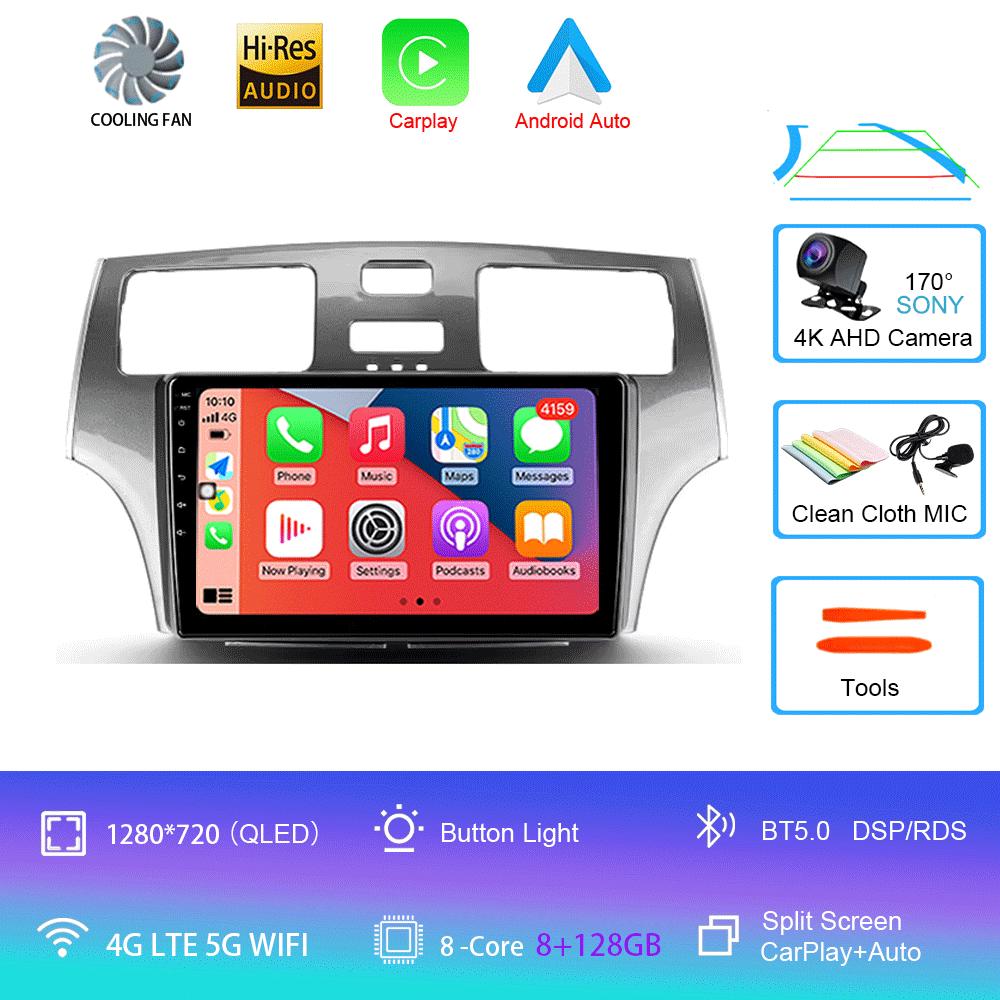 Autoradio Android 14 Carplay Auto Für Lexus ES300 ES330 XV30 ES250 2001-2006 2Din DVD Multimedia Video Player Carplay GPS Stereo