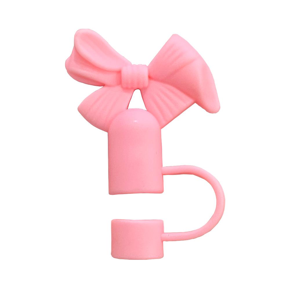 9-Piece Candy Color Straw Cap & Bow Dust Plug Set for STANLEY Cup