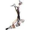 Wiring Harness with 2 Volume, 1 Tone, and 1 Jack for Electric Guitar Bass, 3 Way Switch for Electirc Guitar Bass Guitar Wiring Harness