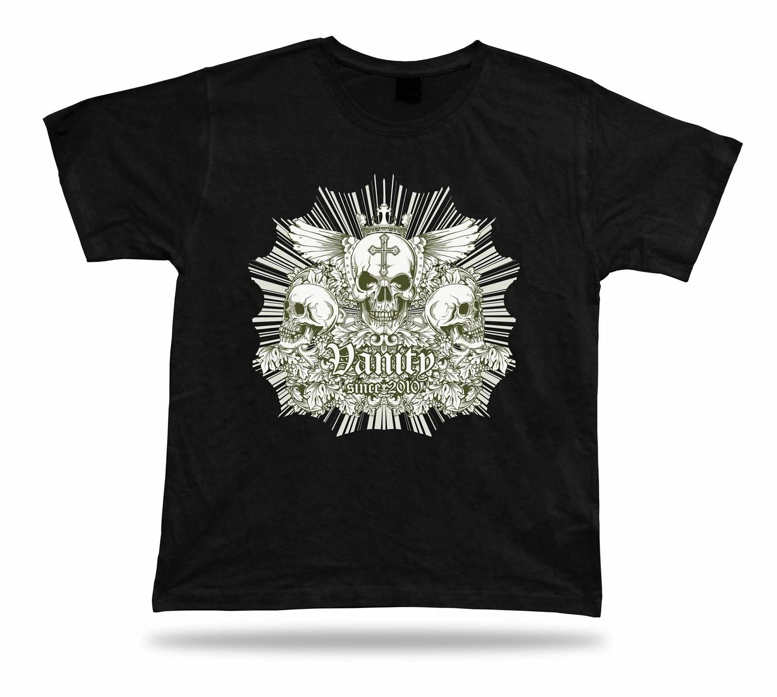 Vanity Devil Evil Skeleton Skull Floral t shirt tee stylish modern design S