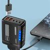111W 1 Port GaN USB C Fast Charger PD QC 1.1 Mobile Phone Wall Adapter for iPhone 17 Pro Samsung Xiaomi Huawei EU US UK Plug LED