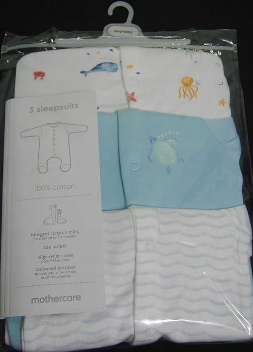 Mothercare 3-Pak Pajacyk Niedrapki Rozm. 68Cm
