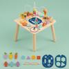 Wooden Busy Board Table Interactive Activity ChildSized Furniture for Young Children,