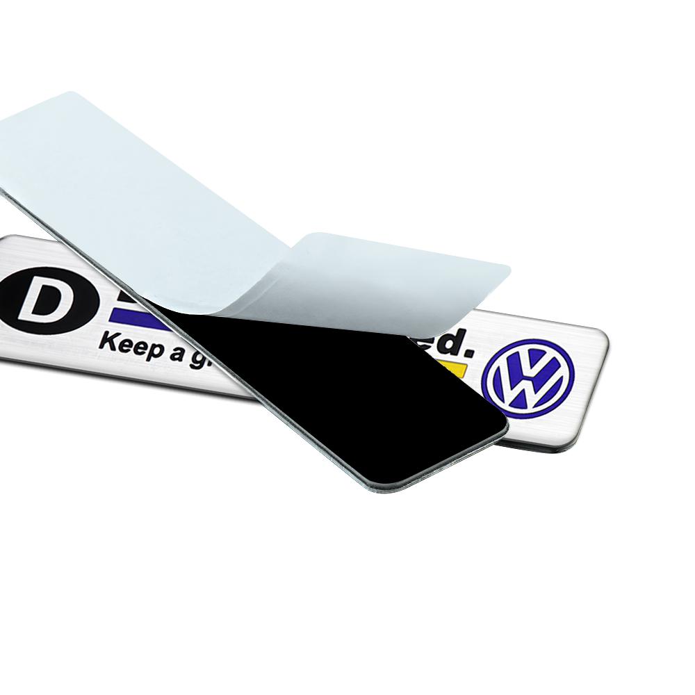 Sda71/2pcs Auto Logo Body Rear Trunk Decoration Stickers Car Side Fender Badge Decals For Volkswagen VW R Touareg GOLF 5 Transporter