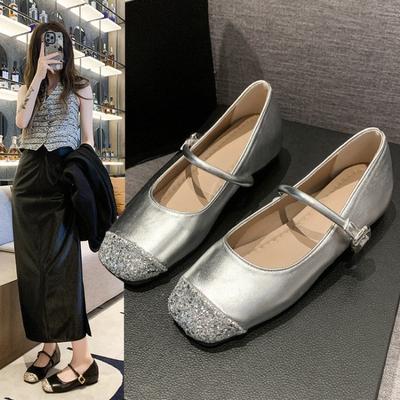 Modne mokasyny damskie 2025 wiosna styl brytyjski wsuwane damskie buty Mary Jane japoński mundurek Lolita pojedyncze buty damskie baleriny
