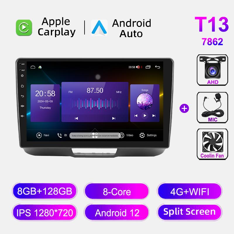 IPS Android Auto Car Radio Multimedia Player Wireless Carplay For Honda N-BOX 2012-2017 Autoradio DSP Navigation GPS Stereo HU