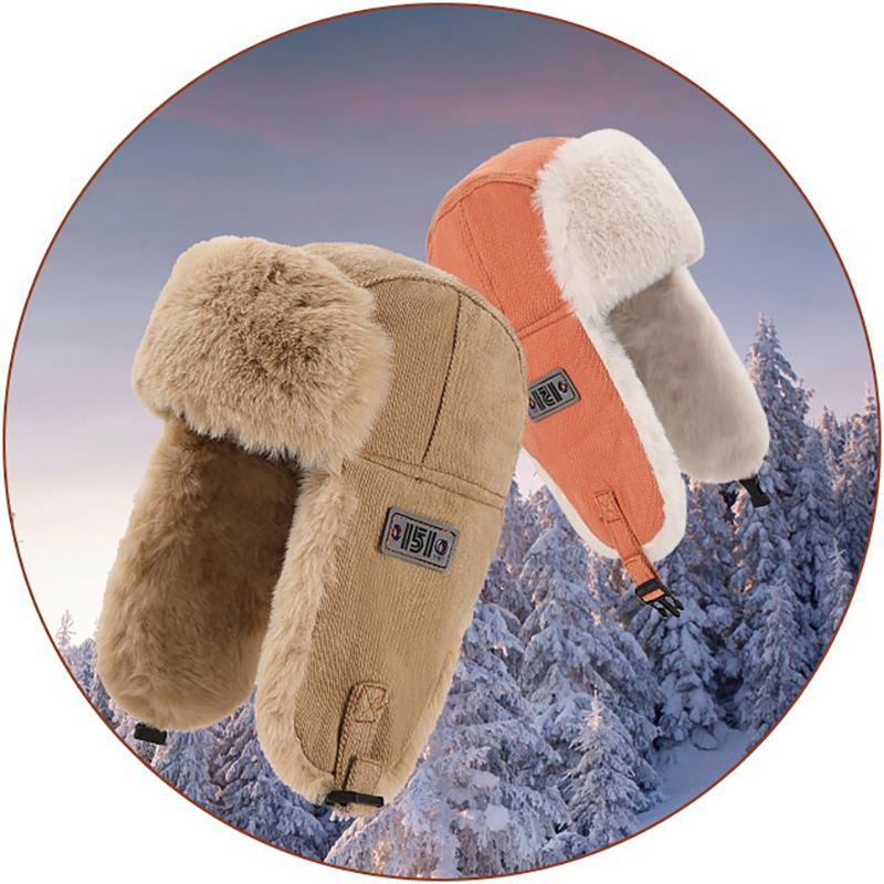 Newest Bomber Hat Men Women Thick Warm Russian Ushanka Fur Hat Fashion Male Female Winter Hat Black Grey Earflap Ski Russian Cap