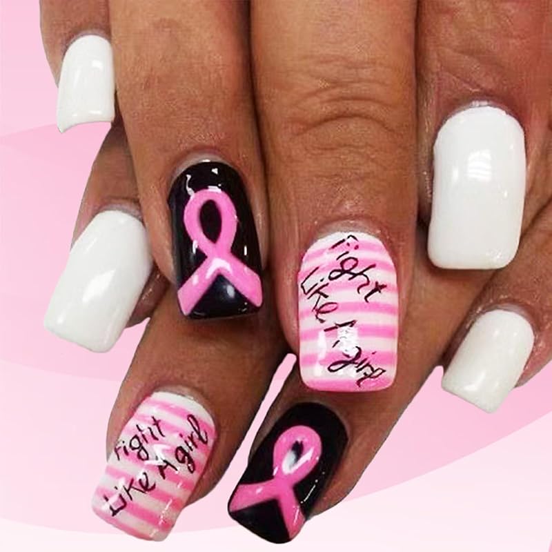 Leopard Print French Tip Press on Nails Medium Square Fake Nails with Gold Glitter Designs Acrylic Glue on Nail Pink Glossy False Nails Full Cover