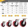 Yu Kerui 5-inch Iron Core PU Directional Caster