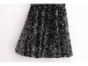 Women's 2024 Winter European & American Style Sequin Balloon Dress