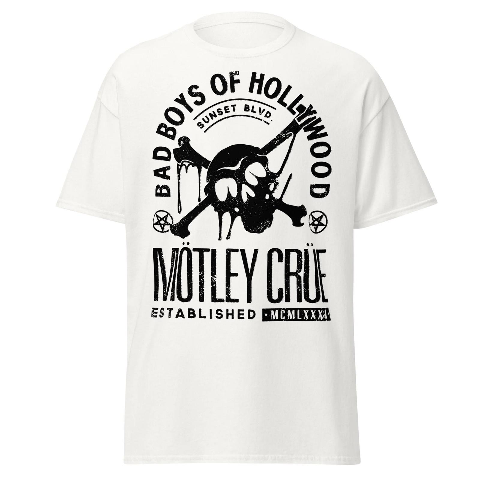 Motley Crue - Bad Boys of Hollywood Jumbo Print T Shirt XXL