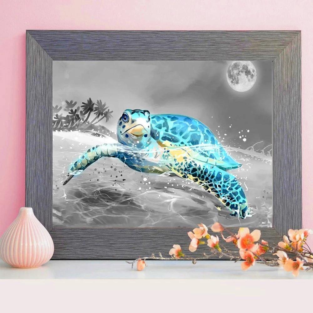 5D DIY Diamond Painting New Arrivals Animal Diamond Embroidery Cross Stitch Turtle Mosaic Sale Handmade Gift