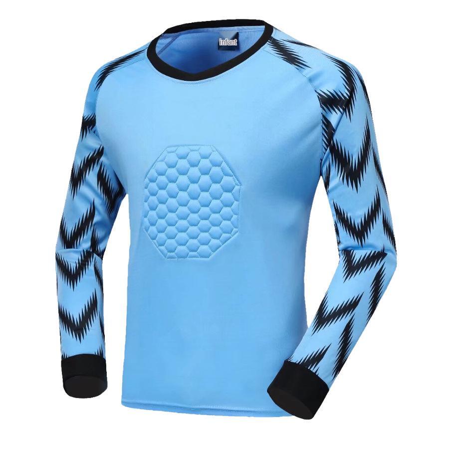 Multi-Directional Sponge Pad Goalkeeper Training Kit - Adult & Children Long Sleeve Football Uniform