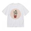 Women's Soft Breathable All Season Classic T-Shirt Minimalist Potted Plant Tee