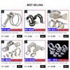 304Stainless Steel Ohm Tube Card U/R Type Water Pipe Clamp Rubber Strip Shock Absorption Insulation Horseback Saddle Throat Hoop