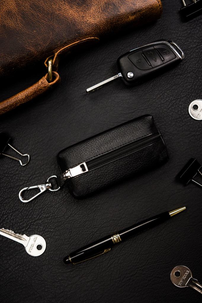 Leather Key Case SKL-001-NDM-6073 Black