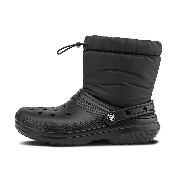 Crocs Klassiske Foret Neo Puff Rund Tå Dekorert Hæl Korte Støvletter Unisex støvletter Svart 206630-060