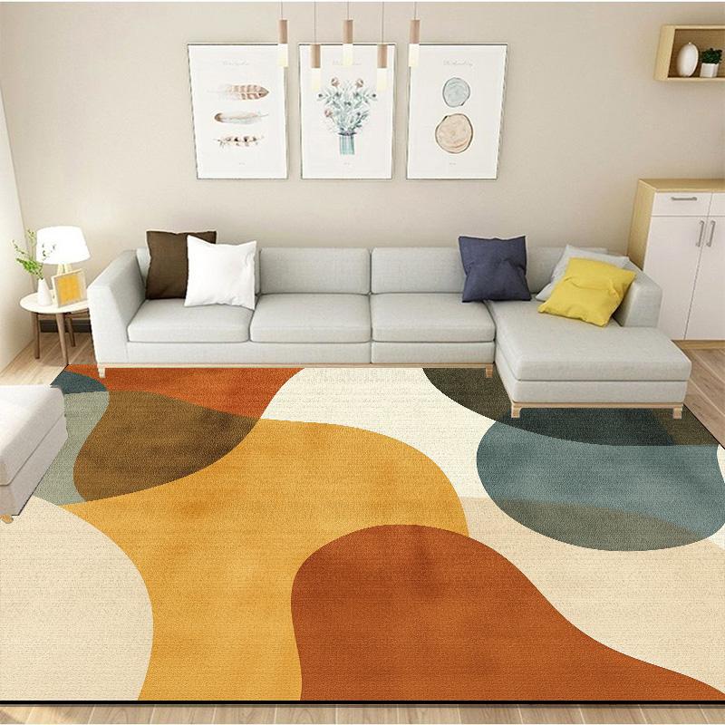 Modern Simplicity Carpets Living Room Coffee Tables Rugs Bedroom Abstract Large Area Plush Rugs Kids Play Crawling Mat Non-slip