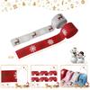 Vibrant Colorful And 2 Meter Long Reindeer Snowflake Ribbon Ideal For Christmas Decoration Tree