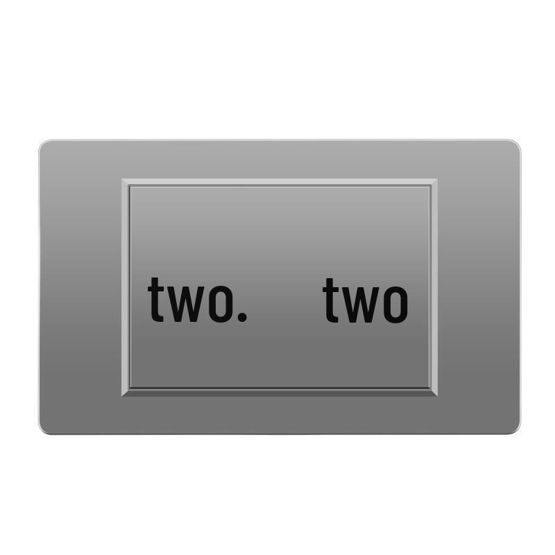 118 Type Switch Six-Hole Gray Wall Socket with Type-C 20W, Thai Style & PC Panel, Taiwan Socket